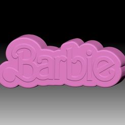 BarbieLogo2.jpg BARBIE LOGO 2 SOLID SHAMPOO AND MOLD FOR SOAP PUMP