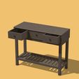 il_fullxfull.6849289068_73ye.jpg Mini Console Table 1/12 scale for Doll Funiture, Doll House
