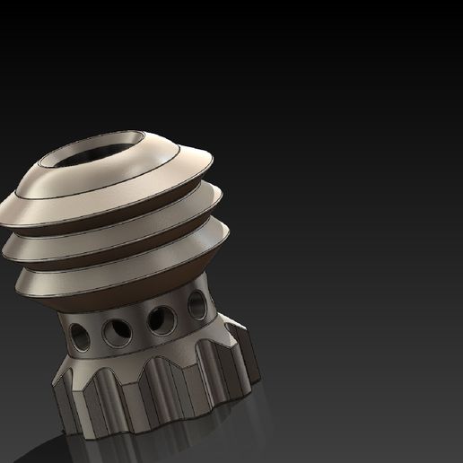 Paracord Bead "Brass Bead Cylinder Lanyard Knife Bead-EDC-custom bead-gift for men-bracelet of paracord- 3D model