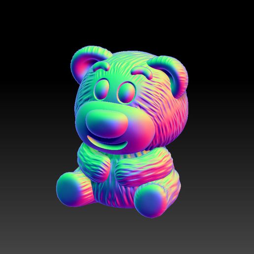 Strawberry Bear Pendant - Ornament 3D model