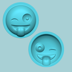 00m.png STL file Emoji 08 Blink - Molding Arrangement EVA Foam Craft・3D printing design to download, gui_sommer