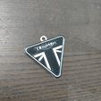 Triumph-Logo-keychain.jpg Triumph Motorcycle Logo Keychain