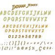 assembly4.jpg STL file Letters and Numbers Indiana Jones Letters and Numbers | Logo・Model to download and 3D print
