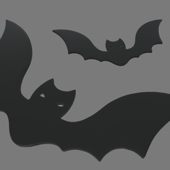 Bats_Candy_01_Render_01.png STL-Datei Halloween Fledermaus-Keks・3D-druckbares Modell zum herunterladen
