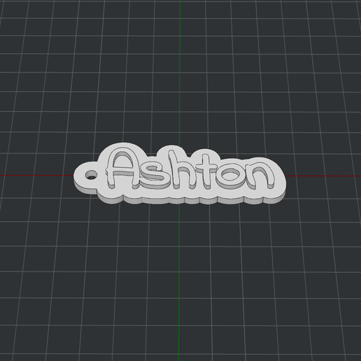Keychain Ashton 3D model