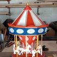 CAROUSEL Lampe mit mechanischem Uhrwerk