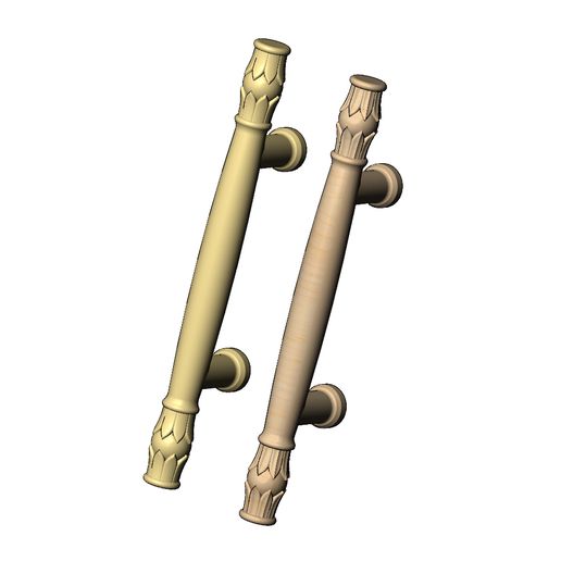 🪷 Lotus bead round push pull handle 3D print model・ STL File for