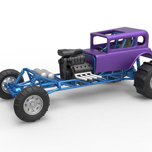 Mud dragster Hot Rod (1:25 Scale)
