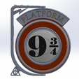 Platform2.png Harry Potter Platform 9 3/4    *Rotating 3D Sign