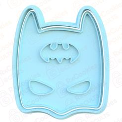 batman.jpg Archivo STL El cortador de galletas de Batman・Plan de impresora 3D para descargar