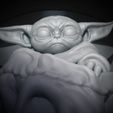 yodagris.jpg Baby Yoda "GROGU" The Child - The Mandalorian - 3D Print - 3D FanArt