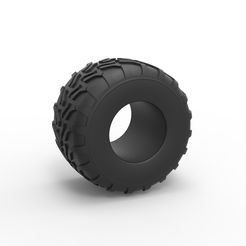 1.jpg 3D file Diecast Monster Jam tire 11 Scale 1:25・3D printing idea to download, CosplayItemsRock