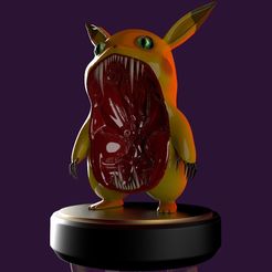 1.jpg Archivo STL Pikachu terrifying・Modelo para descargar e imprimir en 3D