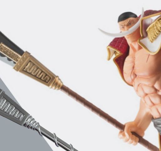 Bisento Spear of white beard One Piece 3D print model - 3D model önizlemesi