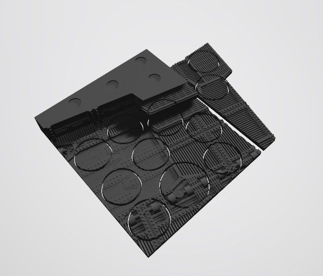 Annotation 2020-08-22 224214.jpg STL file 40K INDUSTRIAL BASES - TABLEWAR MAGNETIC TRAY INSERT WITH BASES (10 X 32MM + 1 x 40mm MIDDLE TRAY)・3D print model to download, Z-Axis_Hobbies