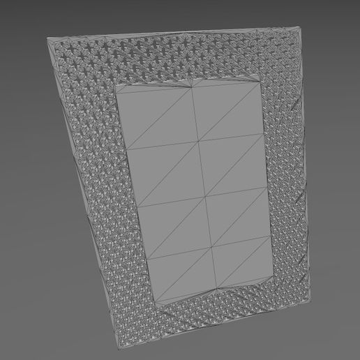 wf1.jpg Moucharabieh rectangular Allah carving relief wall art 3D print model
