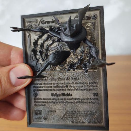 pokemon card fanart 3D Wooden Pokemon Trading Card Replica Laser Cut Multi-Layered Collect –  Senpai3D main image 1
