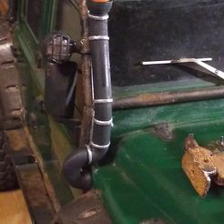 1.jpg STL-Datei RC crawler, scale trx4,trx-4,zubehör "Snorkel TRX-4".・3D-druckbares Modell zum herunterladen