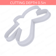 Gingerbread_Man~5.25in-cookiecutter-only2.png Cortador de biscoitos Gingerbread Man 5.25in / 13.3cm