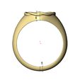 Braided-wire-halo-oval-signet-07.jpg Braided wire engravable oval signet ring 3D print model