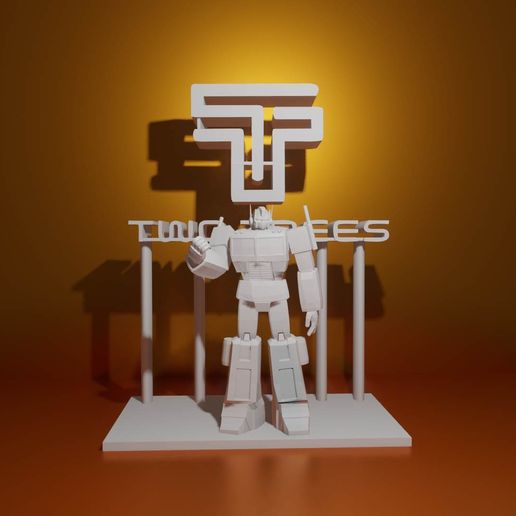 BOSSposes - OPTIMUS PRIME G1 AND BASE 3D model