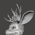 side.png Evil Jackalope (Easter Bunny, Rottentail) Moving jaw mask