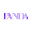 PANDA.stl FLIP TXT PANDA