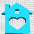 home.png Deco house with heart / Home