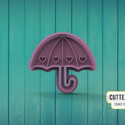 miniparaguas1.jpg Fichier STL Mini-parapluie Découpeur de biscuits M1・Modèle imprimable en 3D à télécharger