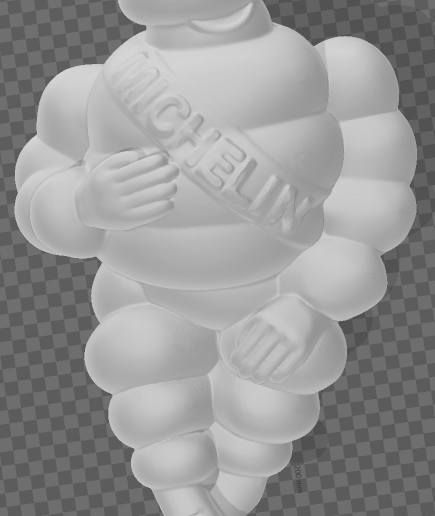 Michelin-Looking-Left.png Michelin Man Doll Mascot Standing (Thailand version)