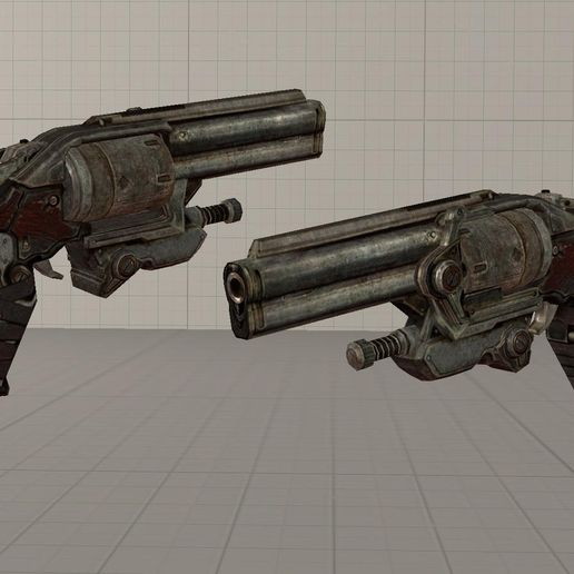 Fichier STL Gears of War Pistolet Boltok Réplique PLEINE TAILLE・Modèle ...