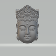 1.png Guanyin Head 3D print model
