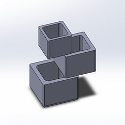 Captura-de-pantalla-2023-09-26-234537.png STL-Datei Geometrischer Blumentopf (oder auch Organizer) kostenlos・3D-druckbares Objekt zum herunterladen