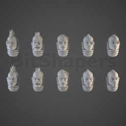 sm_heads_punks.RGB_color.0006.jpg OBJ file Intersteallar Marines PUNK Head Pack 01・3D printer design to download