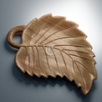 1B.png Leaf Shaped Tray - 3D STL file for CNC