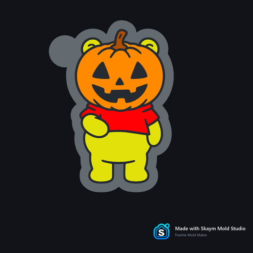 ✨ Winnie the Pooh Pumpkin – Freshie, Resin & Candle Mold 🍯🎃🐻✨