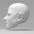 man_with_high_forehead_Marionettes-cz_oe_4.jpg Head with moveable mouth, eyes and eyelids - high forehead (for doll, marionette, puppet, figure)