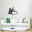 Untitled.png Bull Dozer - Wall Art Decor