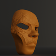 8.png Masquerade Party Face Mask - Human Face Mask 3D print model
