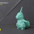 Larvitar_Pokemon_Low_poly_3D_print_06.jpg Second Generation Low-poly Pokemon Collection