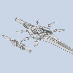 Cover.jpg Fichier STL Impact Genshin - L'épée ailée de jade primitif・Design pour impression 3D à télécharger, Goowah