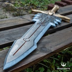 P1030415.jpg STL file BATTLE SWORD REPLICA FROM METIN2・3D print design to download