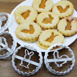 2401-184-2.png Easter Cookie cutter set of 4 Linzer, Linser