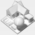 DSC_0013.jpeg 25 buildings for board game or similar (3x3 cm)