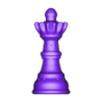 Queen V3.stl MEDIEVAL CHESS 3D PRINT