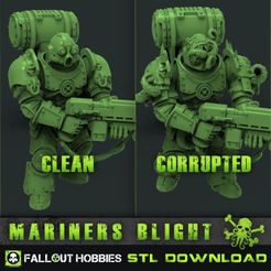 comoren GL ae 7 FALL@UT HOBBIES STL DOWNLOAD 3D file Mariners Blight 28mm Infantry Set・3D printable model to download, FalloutHobbies