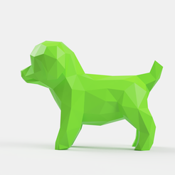 lulu_v1_2018-Aug-31_09-29-30PM-000_CustomizedView4188292561_png.png STL file Poodle Toy Low Poly・3D printing idea to download, Geandro_Valcorte