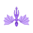 FlyingDragon2.stl Flying Dragon - Glow in the Dark - Wyvern
