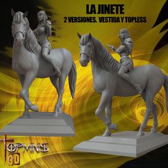 LA-JINETE.jpg STL file RIDER WARRIOR TABLETOP WAR HAMMER・3D printer model to download
