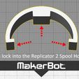 R2_5G_display_large.jpg Replicator 2 Spool Spacer - for MakerBot 900gm Spools